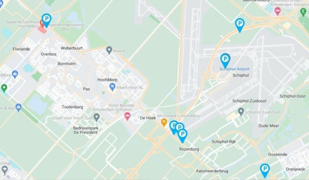 plattegrond schiphol vertrekhal 1
